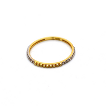 Real Gold Bubble Stone Ring (SIZE 7.5) R1687 - 18K Gold Jewelry
