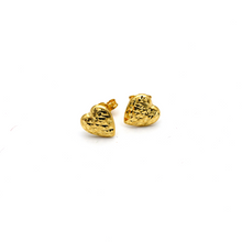 Real Gold Small Heart Earring Set 0088 E1502 - 18K Gold Jewelry