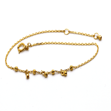 Real Gold Ball Dangler Bracelet (19 C.M) 6265 BR1386