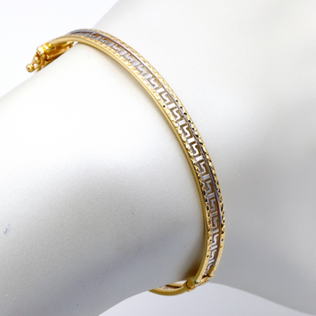 Yellow gold Men's Bracelet Beautifully handcrafted Versace style 585 14K |  eBay