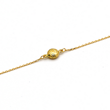 Real Gold Glittering Button Bracelet 0222/VI BR1396