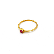 Real Gold Ruby Stone Ring 5125 (SIZE 5.5) R1712