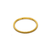 Real Gold Rope Twisted Ring 6590 (SIZE 6) R1605