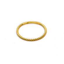 Real Gold Rope Twisted Ring 6590 (SIZE 5) R1734