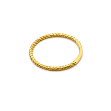 Real Gold Rope Twisted Ring 6590 (SIZE 6) R1605