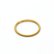 Real Gold Rope Twisted Ring 6590 (SIZE 7) R1604