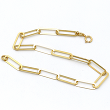 Real Gold Paper Clip L Bracelet 1319 (19 C.M) BR1505