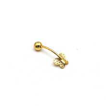 Real Gold Butterfly Belly Navel Piercing 0022 BP1015