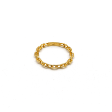 Real Gold Cable Twisted Unisex Ring 7043 (SIZE 7) R2867