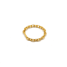 Real Gold Cable Twisted Unisex Ring 7043 (SIZE 7) R2867
