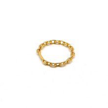 Real Gold Cable Twisted Unisex Ring 7043 (SIZE 9) R2072