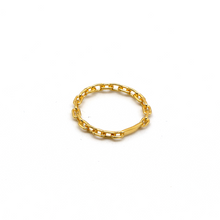 Real Gold Cable Twisted Unisex Ring 7043 (SIZE 8.5) R2191