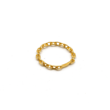 Real Gold Cable Twisted Unisex Ring 7043 (SIZE 7) R2867