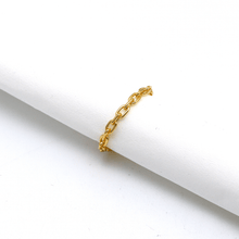 Real Gold Cable Twisted Unisex Ring 7043 (SIZE 7) R2867