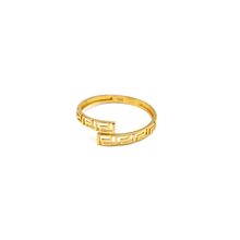 Real Gold Maze Hoop Ring 6907 (SIZE 6.5) R2074