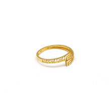 Real Gold Maze Hoop Ring 6907 (SIZE 8) R2341