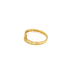 Real Gold Maze Hoop Ring 6907 (SIZE 5.5) R2073