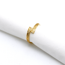 Real Gold Maze Hoop Ring 6907 (SIZE 6.5) R2074