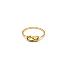 Real Gold Plain Knot Ring 6383 (SIZE 7.5) R2077