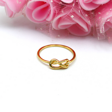 Real Gold Plain Knot Ring 6383 (SIZE 7.5) R2077