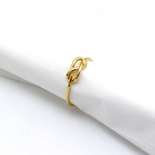 Real Gold Plain Knot Ring 6383 (SIZE 4.5) R2345