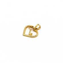 Real Gold Key Heart Pendant 1375 P 1849