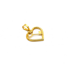 Real Gold Key Heart Pendant 1375 P 1849