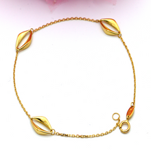 Real Gold 3D Sea Shell Bracelet 4048 BR1407