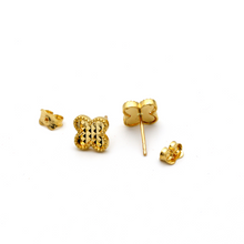 Real Gold VC Glittering Earring Set 3050 E1543 - 18K Gold Jewelry