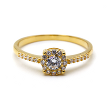 Real Gold Luxury Stone Ring 5405 (SIZE 9) R2259