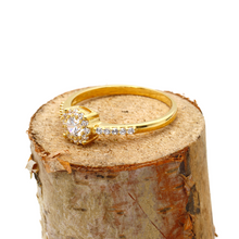 Real Gold Luxury Stone Ring 5405 (SIZE 6) R1694