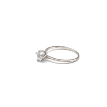 Real Gold Solitaire White Gold Engagement Ring 0016 (SIZE 8) R2332