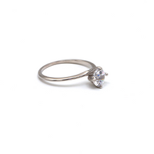 Real Gold Solitaire White Gold Engagement Ring 0016 (SIZE 6) R2084