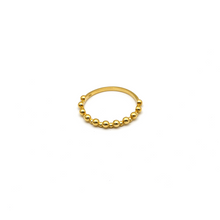 Real Gold Plain Bubble Beads Ring 6661 (SIZE 4.5) R2348