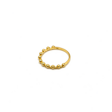 Real Gold Plain Bubble Beads Ring 6661 (SIZE 9) R2349