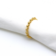 Real Gold Plain Bubble Beads Ring 6661 (SIZE 5.5) R2092