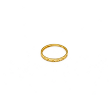 Real Gold Plain Maze Hoop Ring 6906 (SIZE 5) R2105