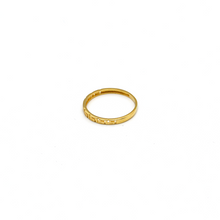 Real Gold Plain Maze Hoop Ring 6906 (SIZE 8) R2108