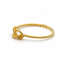 Real Gold Knot Rope Twisted Ring 6384 (SIZE 9) R1928