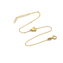 Real Gold 3D Butterfly Plain Adjustable Size Bracelet 0214 BR1513
