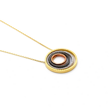 Real Gold 4 Color Chopard Round Necklace N1163 - 18K Gold Jewelry