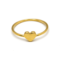 Real Gold Plain Heart Ring 6177 (Size 5.5) R1701