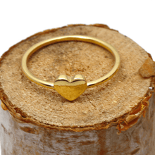 Real Gold Plain Heart Ring 6177 (Size 5.5) R1701