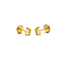 Real Gold Shine Star Screw Earring Set 0040/11 K1106