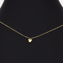 Real Gold Butterfly Adjustable Size Necklace 0214/11 N1173 - 18K Gold Jewelry