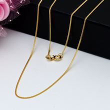 Real Gold Curb Flat Carpet Chain Necklace 1153 (50 C.M) CH1079