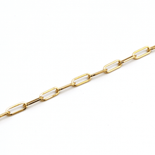 Real Gold Solid Link L Bracelet 1382 (17 C.M) BR1568