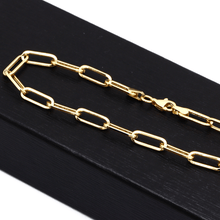 Real Gold Solid Link L Bracelet 1382 (17 C.M) BR1568