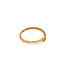 Real Gold 3 Stone Ring (SIZE 7.5) R1488 - 18K Gold Jewelry