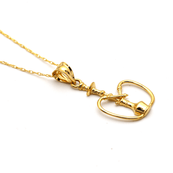 Real Gold Shisha Necklace GL1364 CWP 1691